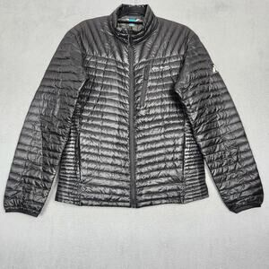 Eddie Bauer Jacket Mens Medium Black First Ascent Down Lightweight Puffer